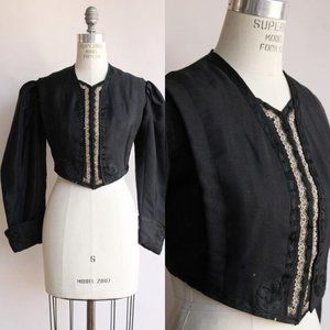 Vintage Antique 1800s Womens Victorian Jacket, La… - image 1